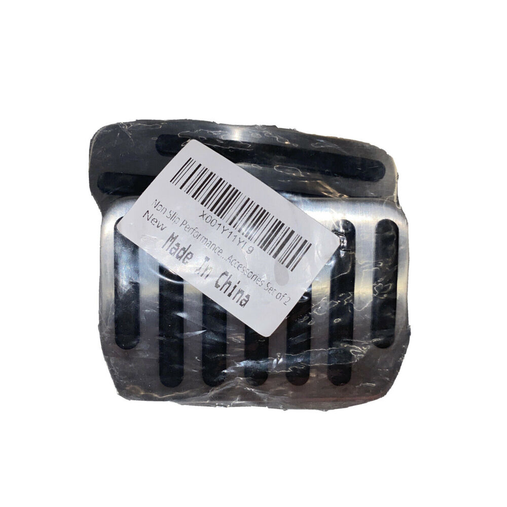 2pc Universal Non-Slip Performance Foot Pedals Pads Auto Aluminum Pedal Covers